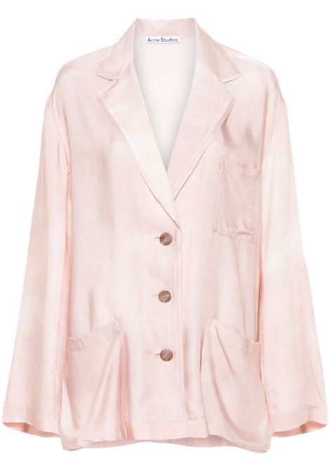 Blazer con vestibilità comoda in rosa Acne Studios - donna